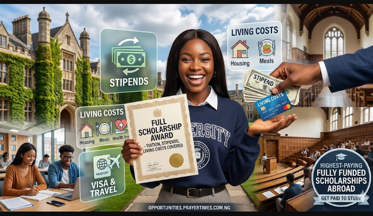 Top Fully Funded Scholarships That Pay Stipends and Cover Living Costs Abroad